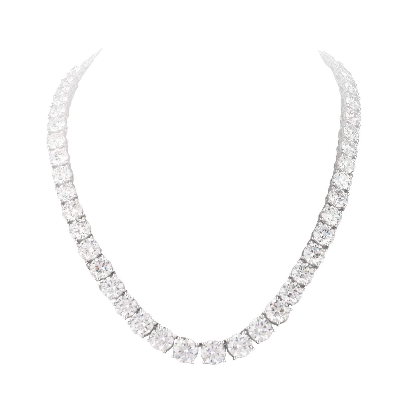 Radiant Harmony: Exquisite Round-Cut Lab Grown Diamond Necklace