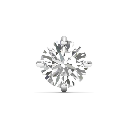 Dazzling Orbit: Round-Cut Diamond Pendant – Elevate Your Glamour with Timeless Sparkle!