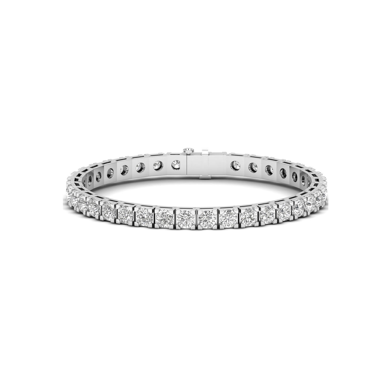 Radiant Circles: Elevate Your Wrist with Elegance in Our Lab Grown Diamond Bracelet in Round Shape!