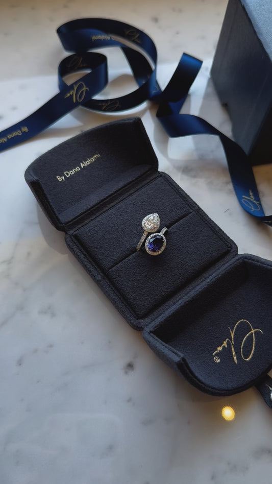 A Timeless Loop of Elegance & Prestige: A Combination of Oval Shaped Purple and Lab-Grown Diamonds