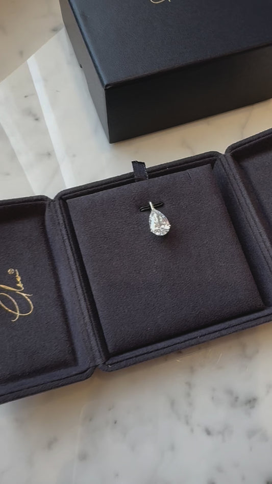 5 Carat of Absolute Perfection: Pear Cut Lab-Grown Diamond Pendant